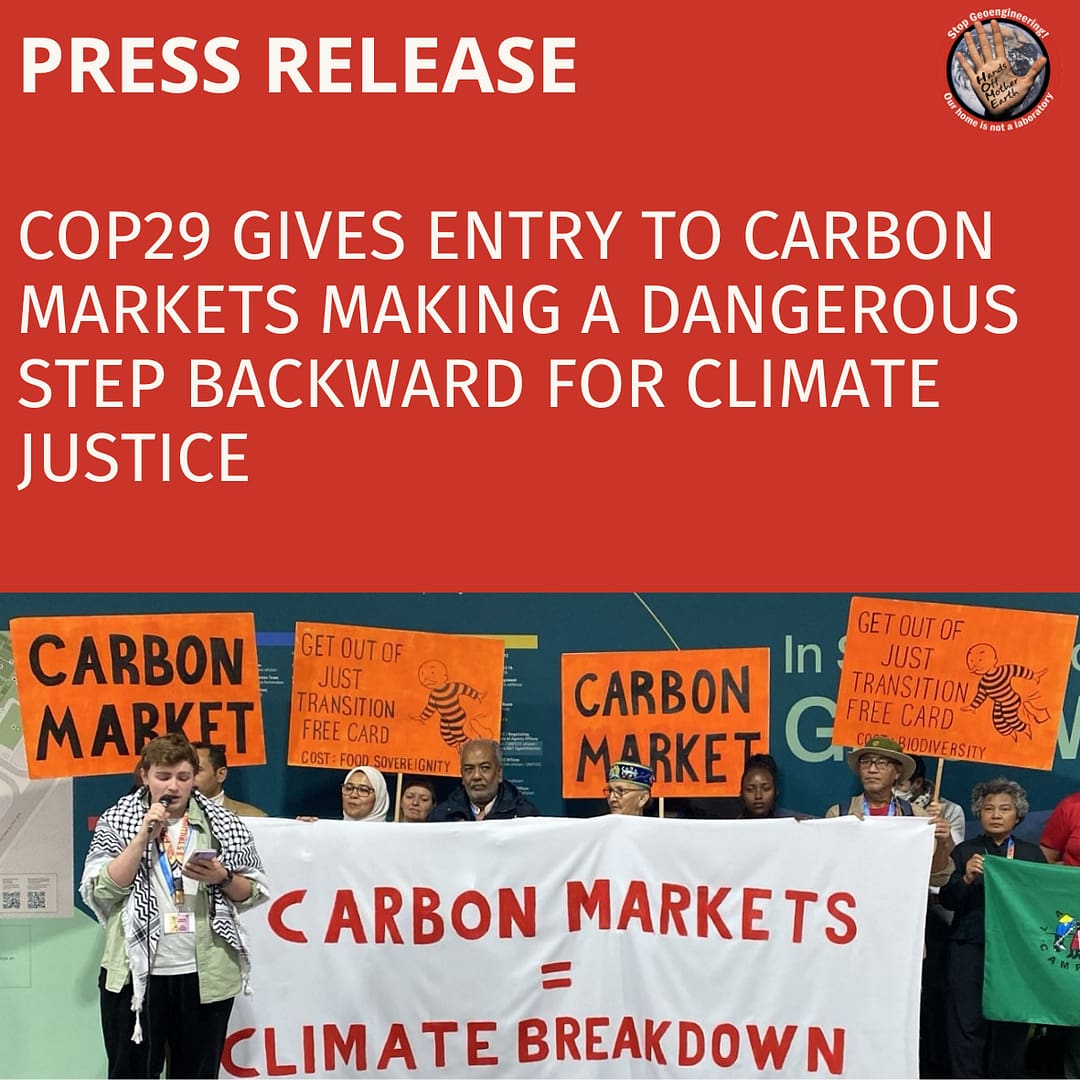 Copy of Reactive COP29 Press Release (Square Sticker)
