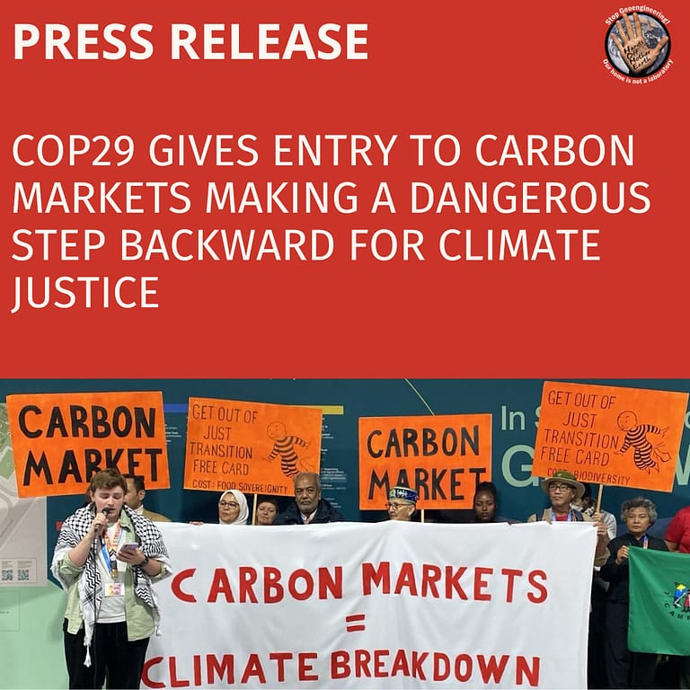 Copy of Reactive COP29 Press Release (Square Sticker)
